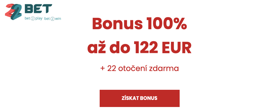 22bet Uvítací bonus